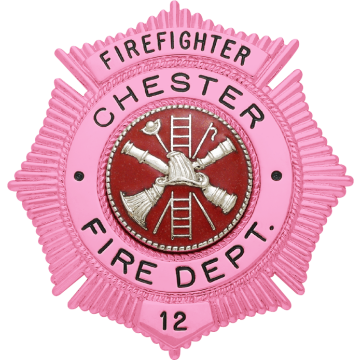 Smith & Warren S206C_PI Breast Cancer Awareness Maltese Cross Badge (2-3/8" x 2-1/4")