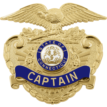 Smith & Warren S20R Classic Eagle Top Hat Badge with Reverse Enamel Panels (2-1/2" x 2-3/4")