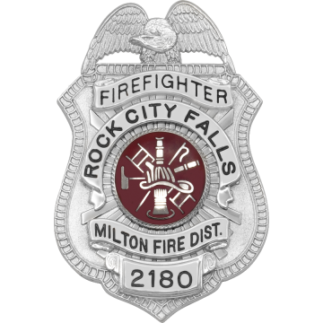 Smith & Warren S21A Eagle Top Shield Badge (3" x 2")