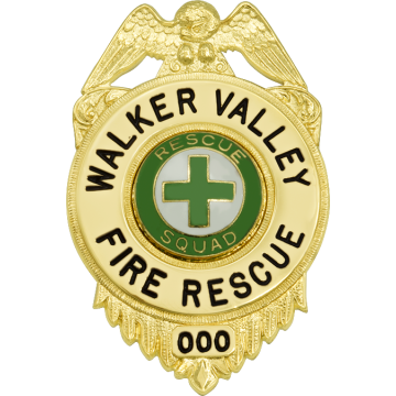 Smith & Warren S224 Eagle Top over Circle Panel Badge (2-1/4" x 1-1/2")