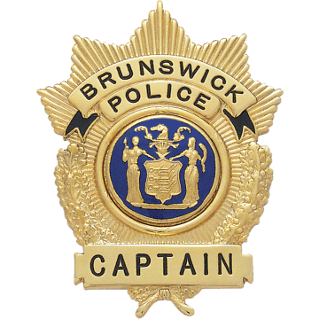 Smith & Warren S225 Wreath Badge with Sunburst Top (2.800" x 2.170")