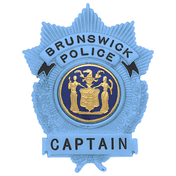 Smith & Warren S225_BL Autism Awareness Wreath Badge w/ Sunburst Top (2.800" x 2.170")