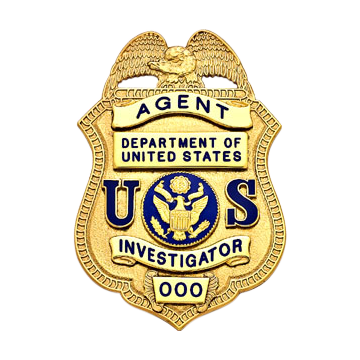 Smith & Warren S22US United States Eagle Top Shield (3" x 2")