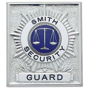 Smith & Warren S232 Square Shield with Sunburst Badge (2-1/2" x 2-1/4")