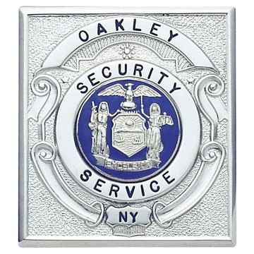 Smith & Warren S239 Square Badge with Shield in Center (2.240" x 2.030")