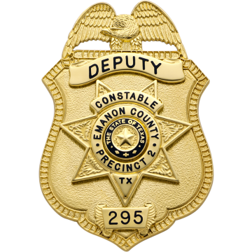 Smith & Warren S23_S249C Eagle Top Shield Badge w/ 7-Point Star (3" x 2")