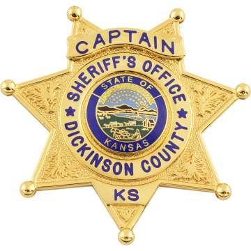 Smith & Warren S243AP Seven-Point Star Badge with Circle Panel (2-3/4" x 2-7/8")