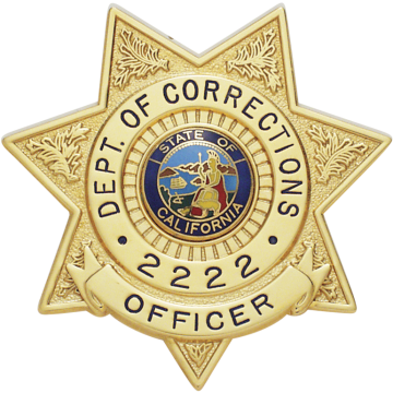 Smith & Warren S243B Large 7-Point Star Badge with Circle Panel (2-5/8")