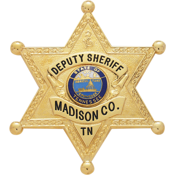 Smith & Warren S254 Six-Point Star Badge with Ball Points (2-3/4" x 2-1/2")