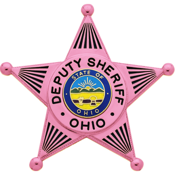 Smith & Warren S258_PI Breast Cancer Awareness 5-Point Star (2-1/2" x 2-3/4")