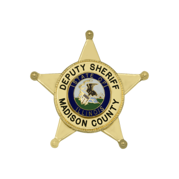 Smith & Warren S258B 5-Point Star Badge with Circle Panel (2-1/2")