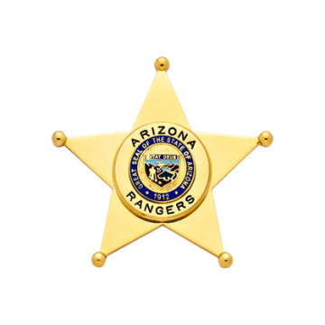 Smith & Warren S258D 5-Point Star Badge with Circle Panel (2-7/16" x 2-1/2")