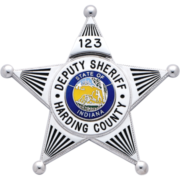 Smith & Warren S258P 5-Point Star with Enamel Star Points (2.580" x 2.730")