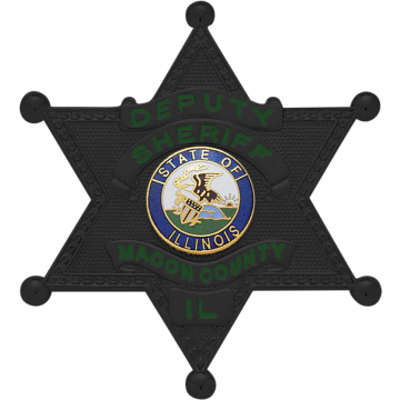 Smith & Warren S259 Matte Black 6-Point Star (2-3/4" x 2-1/2")