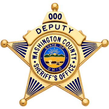 Smith & Warren S261A Five-Point Star Badge w/ Enameled Start Points (2-5/8")