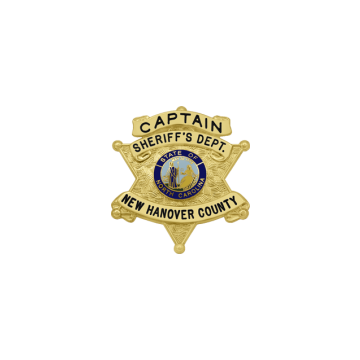 Smith & Warren S262AP Small 6-Point Star Badge w/ Textured Background (2-1/8" x 2")