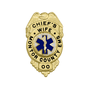 Smith & Warren S267 Small Eagle over Circle Panel Badge (1-7/16" x 0.890")