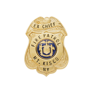 Smith & Warren S278 Small Eagle Top Shield Badge with Circle Panel (1.530" x 1-1/8")