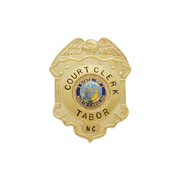 Smith & Warren S283 Small Eagle Top Shield Badge w/ Pillars (1.760" x 1.360")