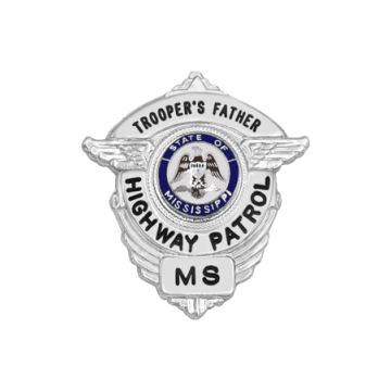 Smith & Warren S289 Small Shield Badge with Wings (1-1/2" x 1-3/8")