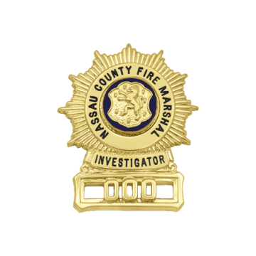 Smith & Warren S293 Sunburst Shield w/ Circle Panel & Applied Numbers (1-1/2" x 1-1/4")