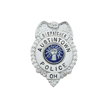 Smith & Warren S296 Small Wreath Badge w/ Circle Panel & Eagle (1.720" x 1.210")