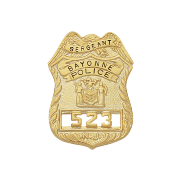 Smith & Warren S303 Small New Jersey Shield Badge with Eagle (1.540" x 1.110")