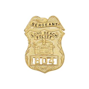 Smith & Warren S306 Small New York Eagle Top Shield Badge (1.520" x 1.080")