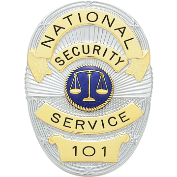 Smith & Warren S36 Classic Oval Badge with Sun Rays (3-1/2" x 2-1/2")