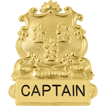 Smith & Warren S40_ENG Connecticut Coat of Arms Hat Badge (2-3/4" x 2-1/4")