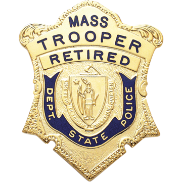 Smith & Warren S500 Massachusetts State Police Shield (Restricted Badge) (2-1/2" x 2")