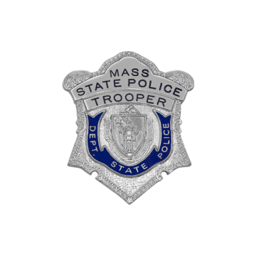 Smith & Warren S500A Small Massachusetts State Police Shield (1-3/4" x 1-1//2")