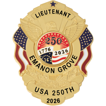 Smith & Warren S503_C1039 America 250th Semiquincentennial Shield Badge