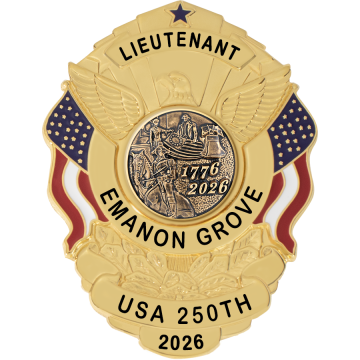 Smith & Warren S503_C1040 America 250th Semiquincentennial Shield Badge