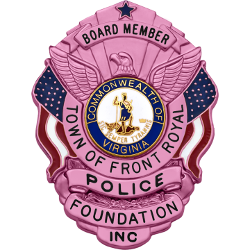 Smith & Warren S503A_PI Breast Cancer Awareness Shield Badge with US Flags (3" x 2-1/4")