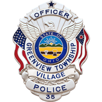 Smith & Warren S503AOH U.S. Shield Badge with Ohio Flag (3" x 2-1/4")