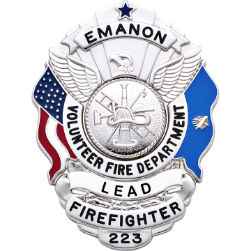 Smith & Warren S503AOK U.S. Shield Badge with Oklahoma Flag (3" x 2-1/4")