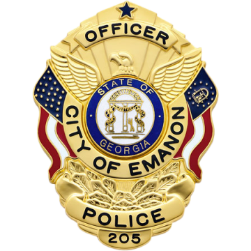 Smith & Warren S503GA U.S. Shield Badge with Georgia Flag (3" x 2-1/4")