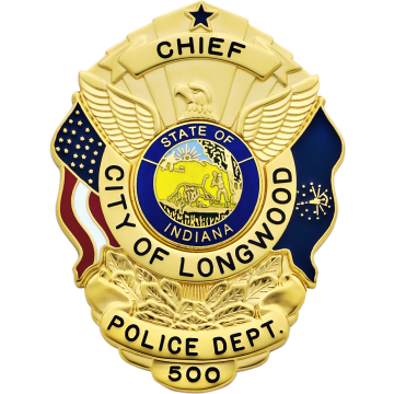 Smith & Warren S503IN U.S. Shield Badge with Indiana Flag (3" x 2-1/4")