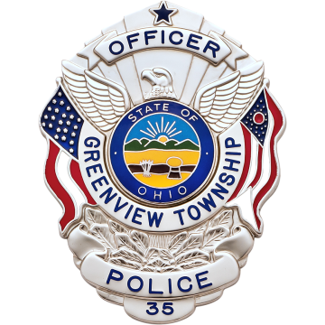 Smith & Warren S503OH U.S. Shield Badge with Ohio Flag (3" x 2-1/4")