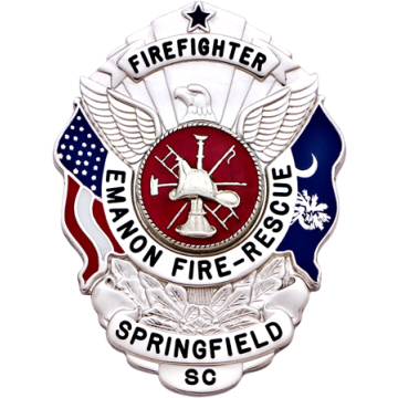 Smith & Warren S503SC U.S. Shield Badge with South Carolina Flag (3" x 2-1/4")