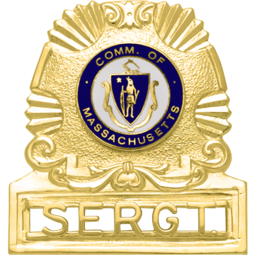 Smith & Warren S505 Hat Badge Shield with Applied Characters (2-1/8" x 2")