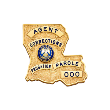 Smith & Warren S506B Small Louisiana State Cutout Badge (1.850" x 1.880") 