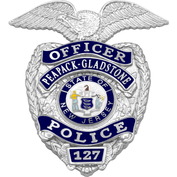 Smith & Warren S510R Shield Badge with Eagle on Top and Reverse Enamel Panels (2-3/4" x 2-1/2")