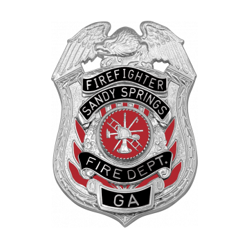 Smith & Warren S511R Custom Reverse Enamel Fire Dept. Shield w/ Eagle