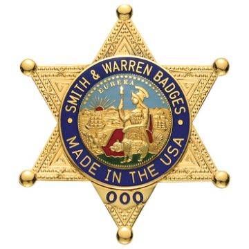 Smith & Warren S513R Reverse Enamel 6-Point Star