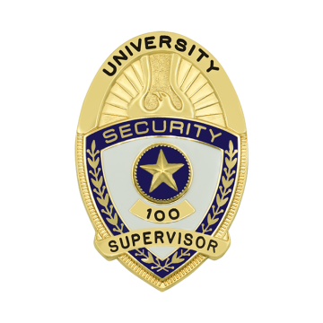 Smith & Warren S514C Small Oval Security Shield with Enamel (2-1/4" x 1-1/2")