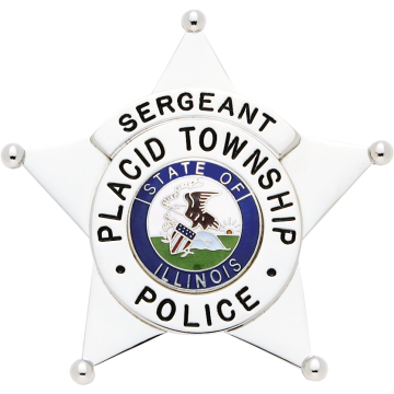 Smith & Warren S518A Five-Point Star Badge with Circle Panel (2-5/8" x 2-3/4")