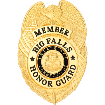 Smith & Warren S521 Eagle Top Shield with US Flag Design (3" x 2")