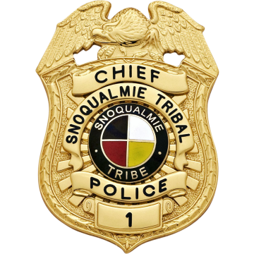 Smith & Warren S522A Shield Badge with Eagle & Applied Panels (3" x 2-1/8")